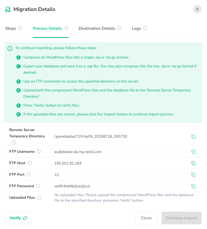 Migrations process details - PanelAlpha Documentation